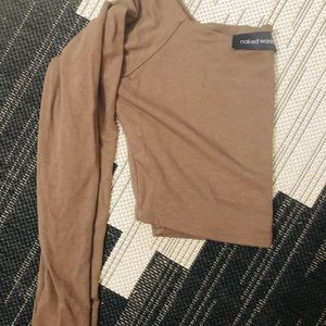 Naked Wardrobe Long Sleeve Crop Top